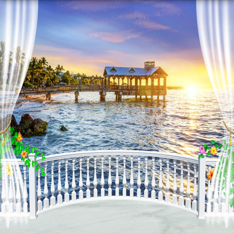 Sunrise Home Textiles & Apparel - Фотообои на заказ 3D: Балкон, красивый