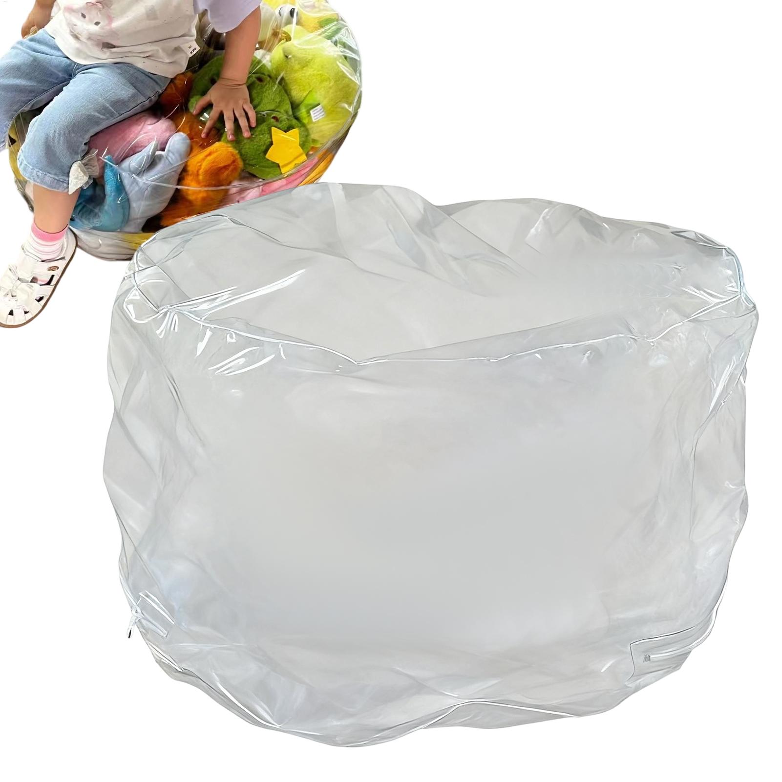 Floor Cushion Pouf - Прозрачный стул для хранения животных, плюшевое