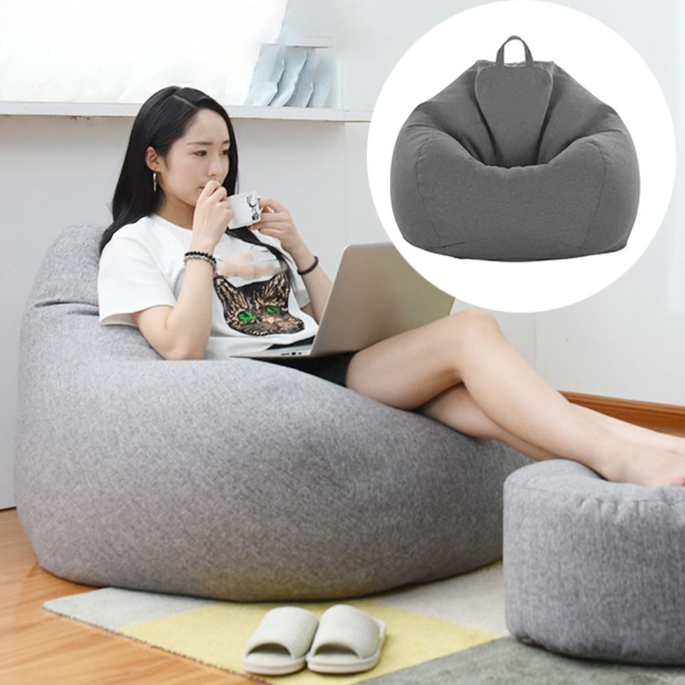 Удобный чехол для стула-мешка, – обзор и цена Floor Cushion Pouf