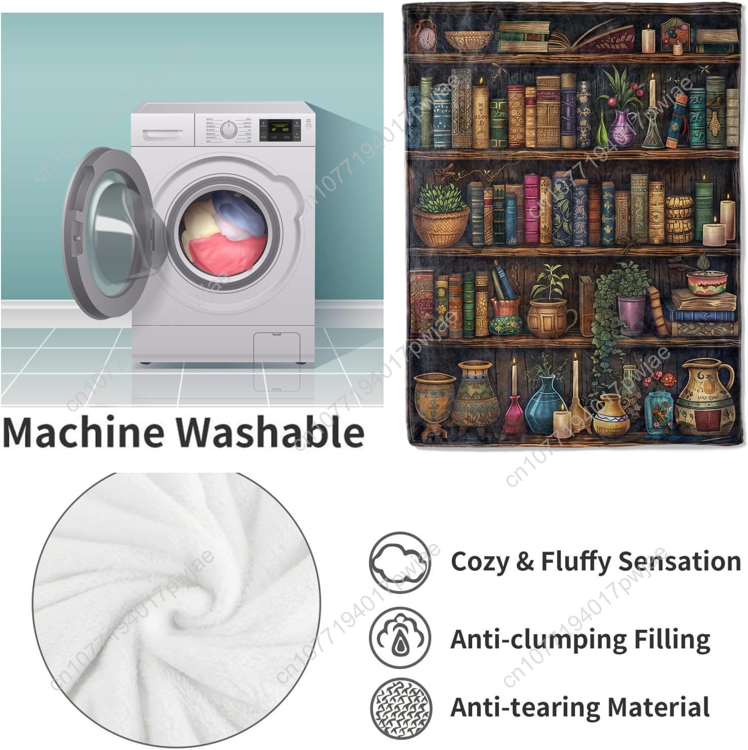Винтажное одеяло для книжной п – обзор и цена Quality Home Textiles