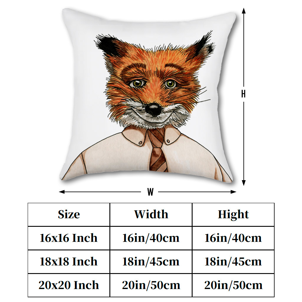 1 шт. наволочка «Мистер Фокс»  – обзор и цена Pillow Insert 18X18