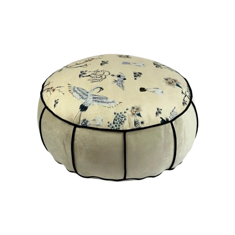 Круглый пуф в китайском стиле, – обзор и цена Floor Cushion Pouf