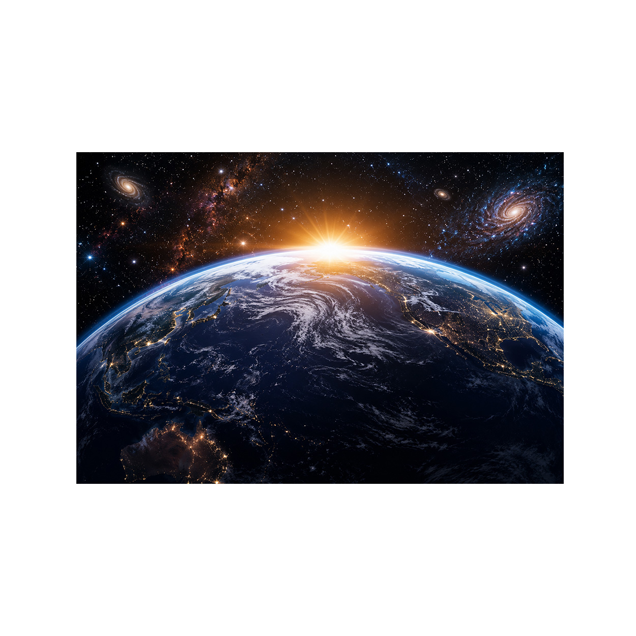3D-фотообои «Земля и восход со – обзор и цена Sunrise Home Textiles & Apparel